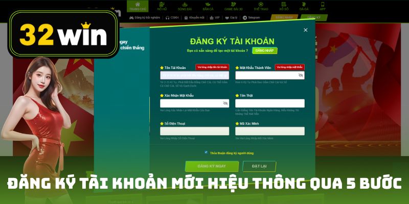 Hướng Dẫn Đăng Ký, Nạp Rút Tiền Tại 32win
